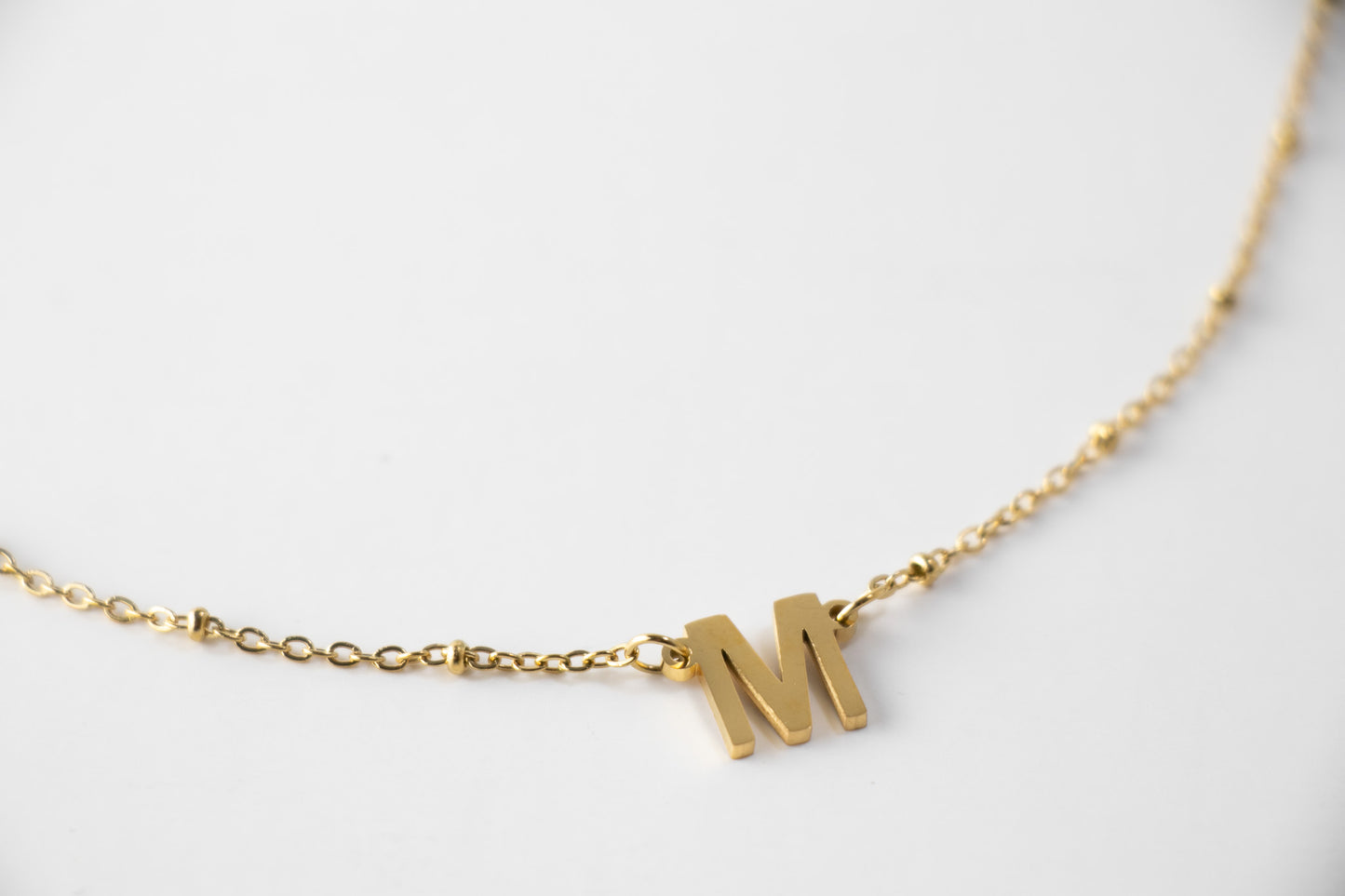 M Letter Necklace