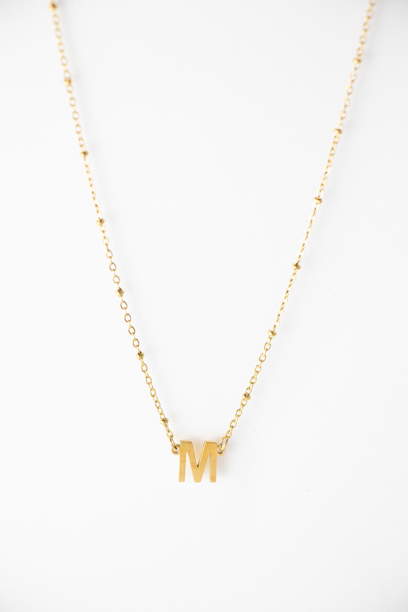 M Letter Necklace